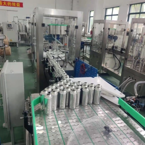 Setting Spray Aerosol Piston Pump Filling Capping Crimping Labeling Line Machinery for Aerosol Spray