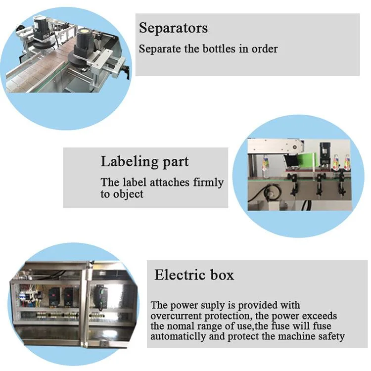 Multifunctional Double Front and Back Side Square Flat Round Bottle Cans Carton Bag Sticker Milk Juice Labeling Machinery/Label Label Printer Labeller Machine