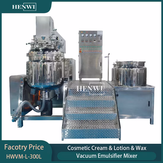 Machine de fabrication de crème de lotion de gel d'aloe vera de vide d'émulsifiant de mélangeur de cisaillement élevé